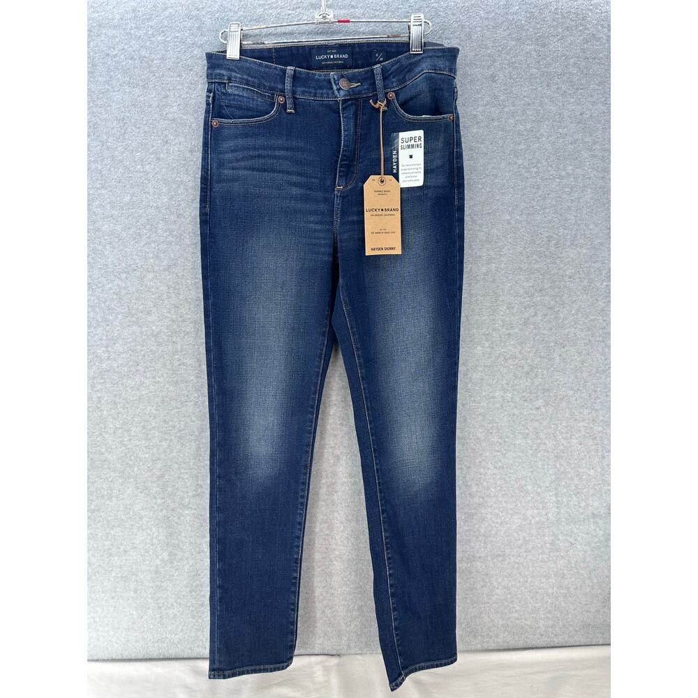NWT Lucky Brand Women’s sz 6/28 Hayden Skinny Super Slimming Stretch Dark Denim